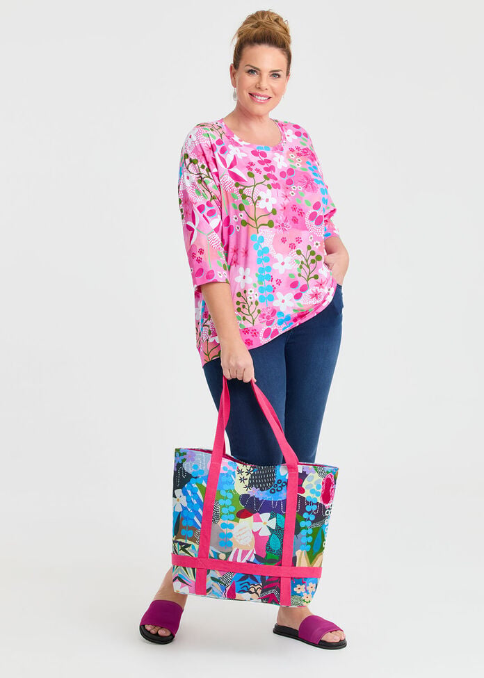 Joan Blond Floral Tote Bag, , hi-res
