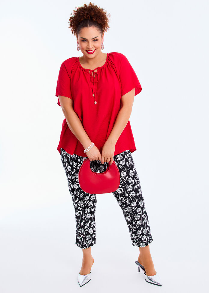 Natural Poppy Boho Top, , hi-res