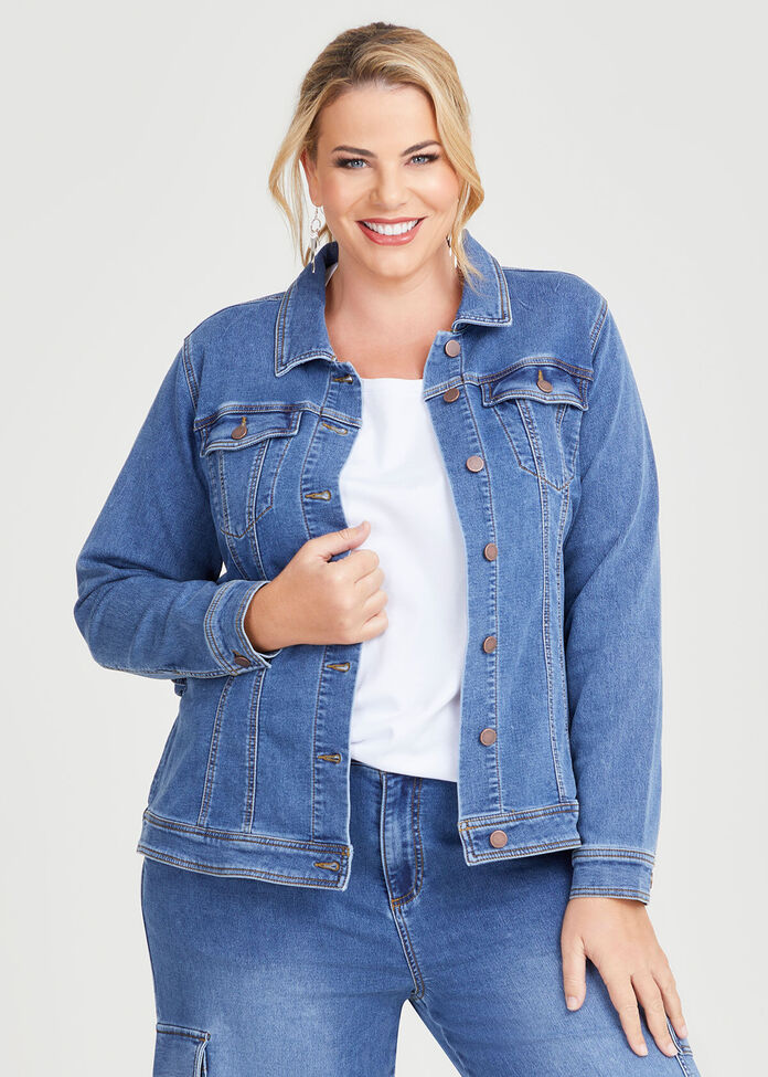 Denim Belted Jacket