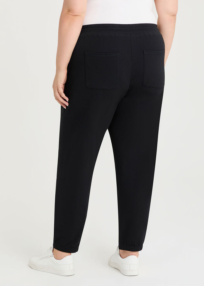 Shop Plus Size Cotton Logo Relaxed Trackpant, Black | Taking Shape AU