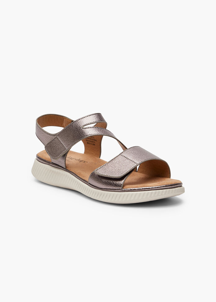 Asymmetric Cushioned Sandal, , hi-res