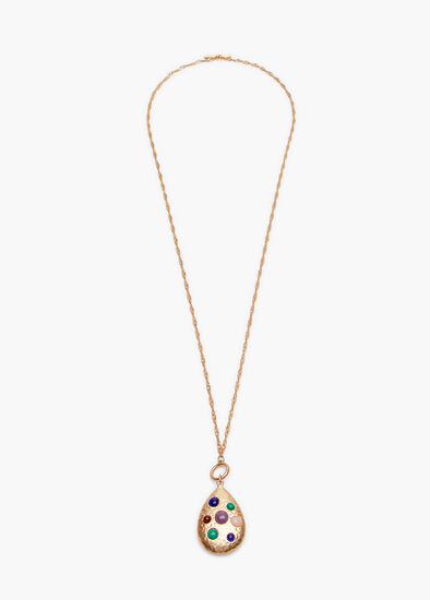 Plus Size Natural Gems Pendant Necklace
