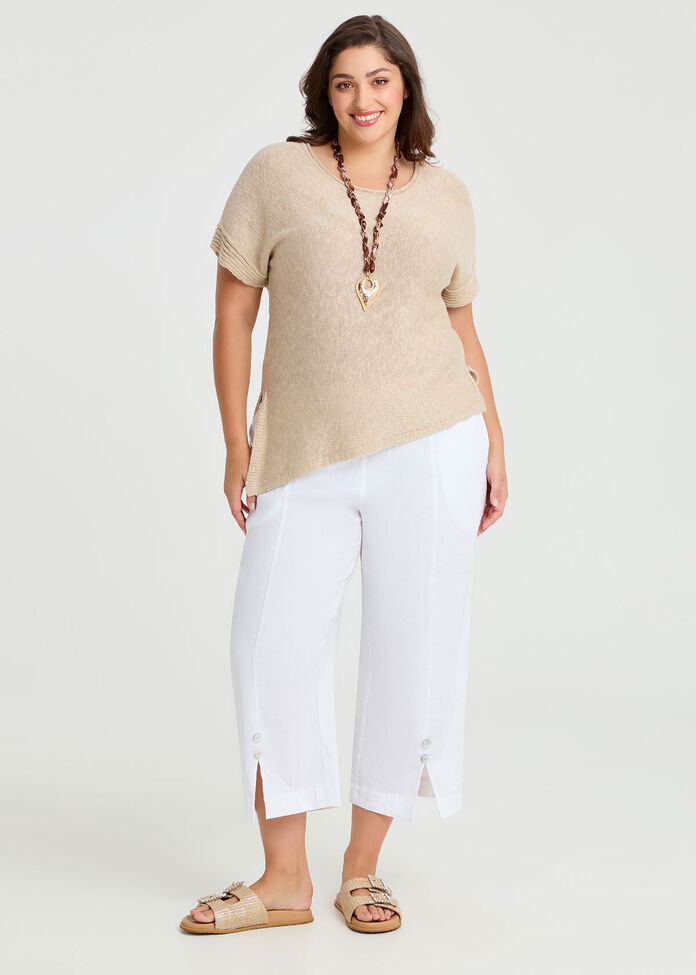 Lurex Boatneck Cotton Blend Knit, , hi-res