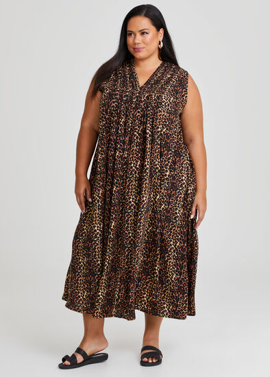 Plus Size Fiesta Sleeveless Maxi Dress