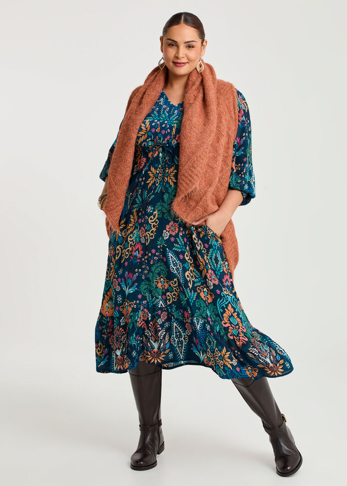 Mottled Cascading Vest, , hi-res