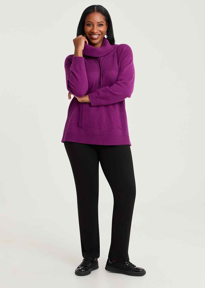 Roll Neck Pocket Detail Jumper, , hi-res