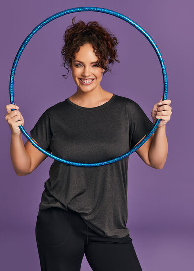 Plus Size Active Spacedye Top