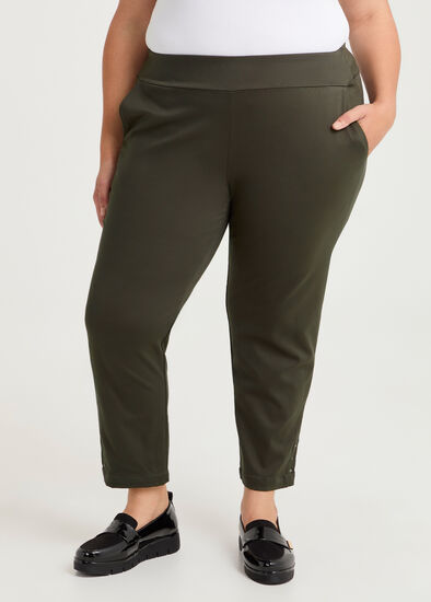 Plus Size Petite Medina Slim Leg Natural Pant