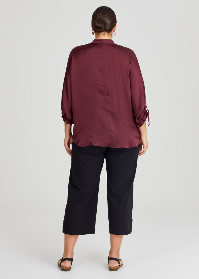 plus-size-women-s-satin-statement-top-in-dark-purple-taking-shape-nz