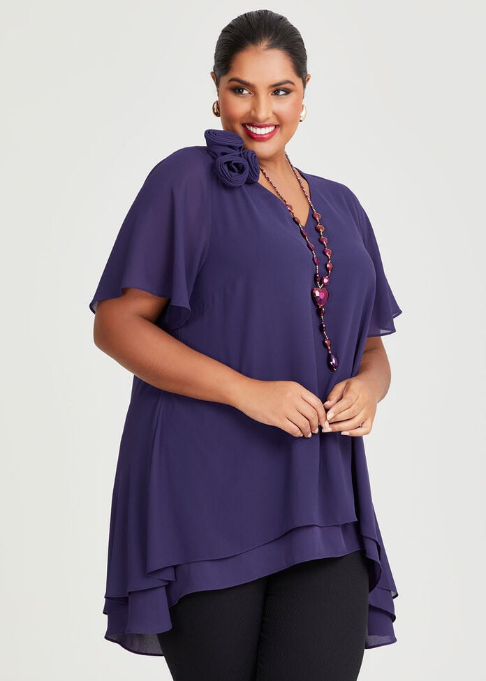 Gilly Corsage Swing Tunic, , hi-res