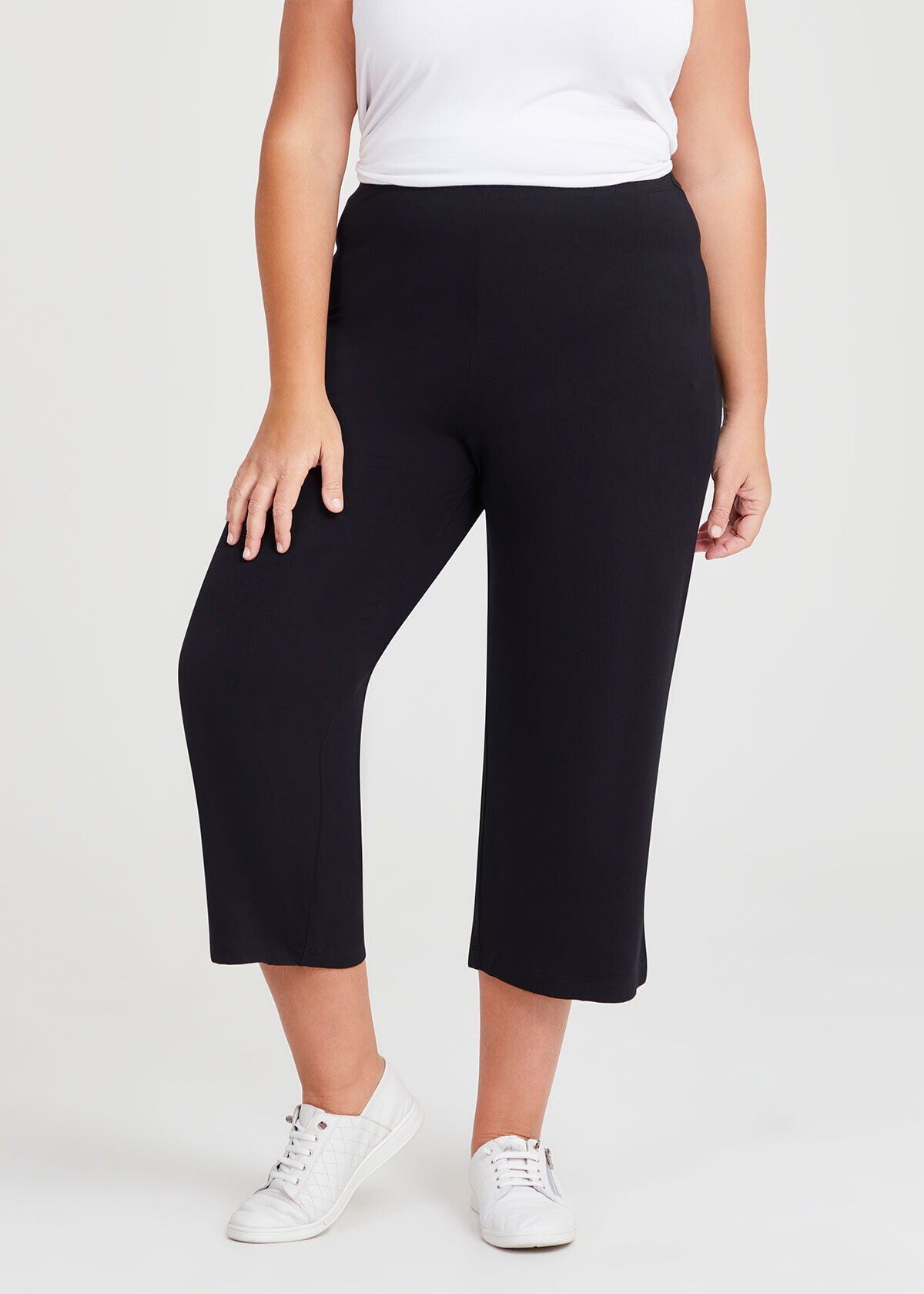Wide leg capri pants plus size 2025