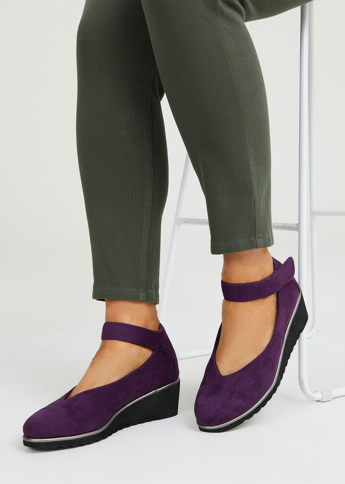 Shop Wedge Ankle Strap Court Comfortable Shoes Taking Shape NZ