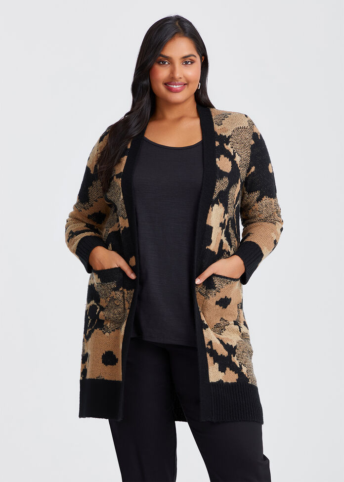 Animal Longline Cardigan, , hi-res