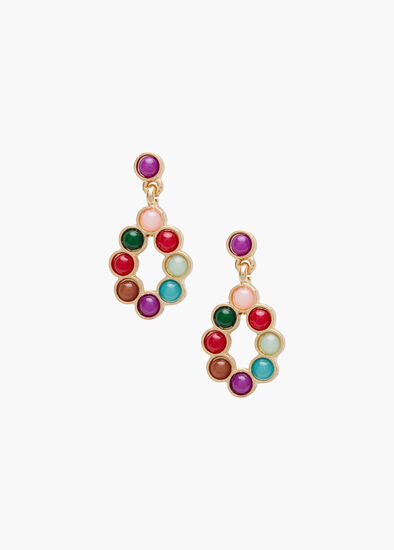 Beaded Hoop Earrings