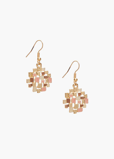 Pretty Square Stack Earrings