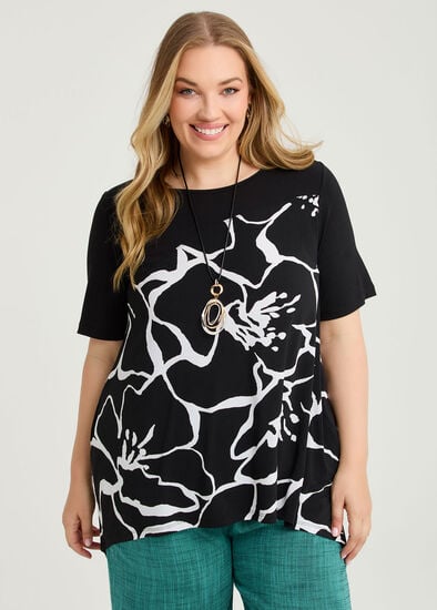Plus Size Floral Luna Tulip Tunic