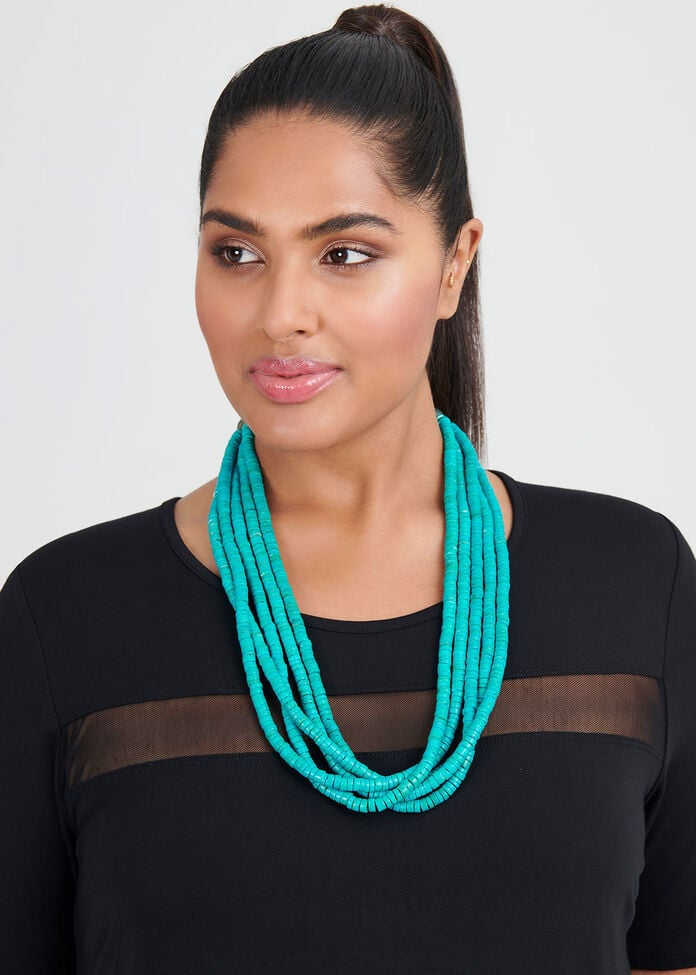 Turquoise Layer Necklace, , hi-res