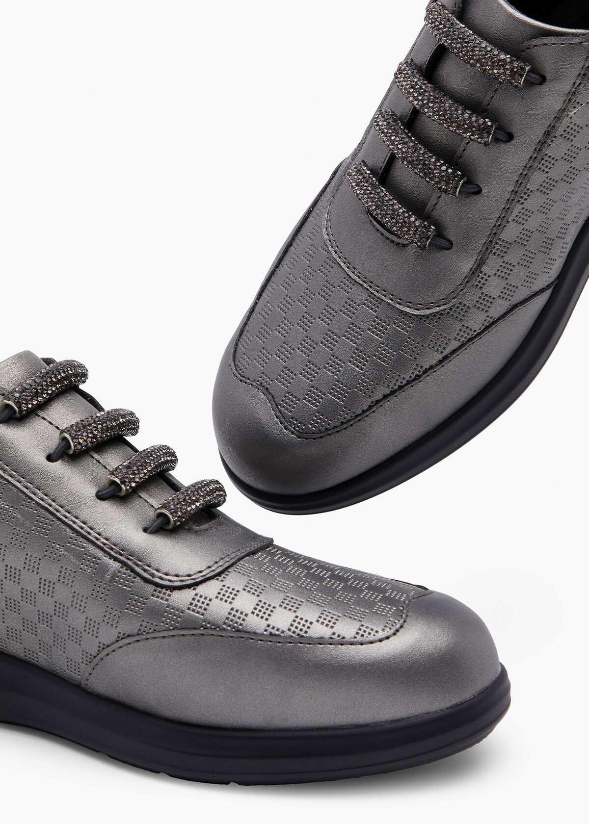 Black bling sale sneakers