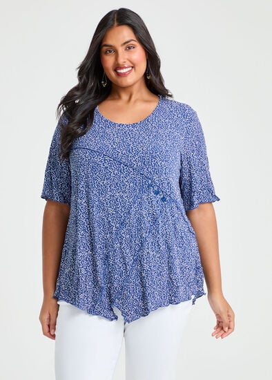Plus Size Gemma Luna Angle Crush Top