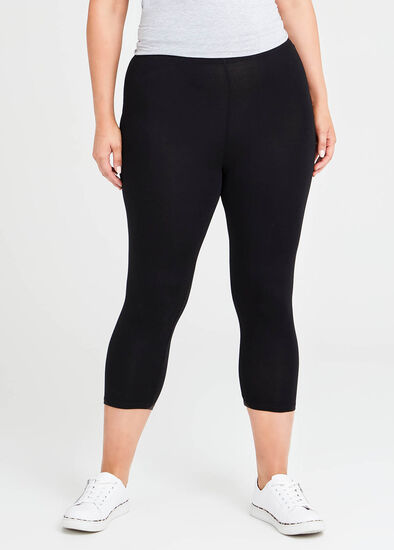 Plus Size Bamboo Breezy Crop Legging