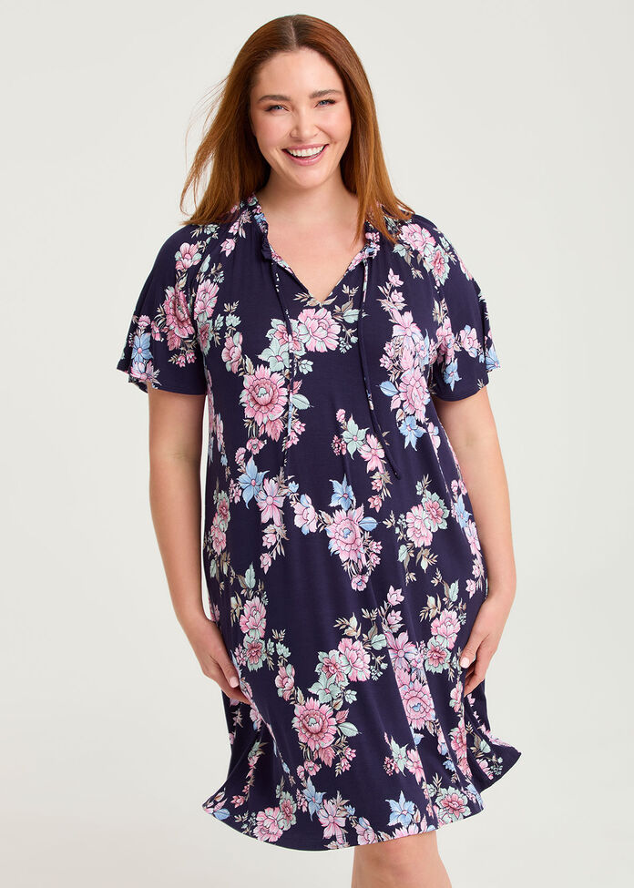 Bamboo Soft Bloom Nightie, , hi-res
