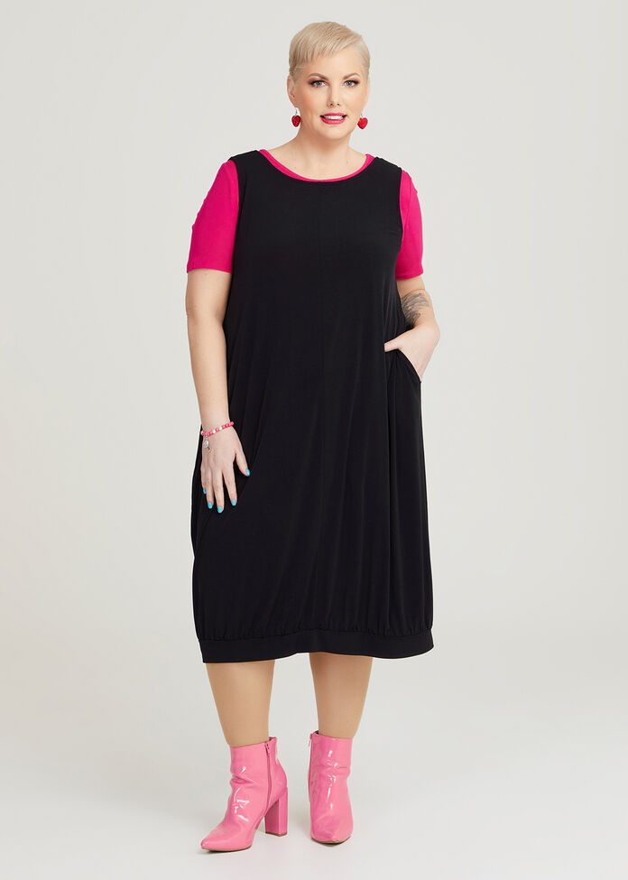 Luna Balloon Hem Dress, , hi-res