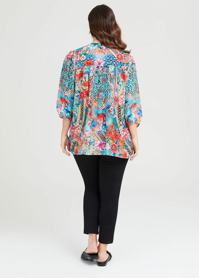 Shop Plus Size Natural Wild Flower Top in Multi | Sizes 12-30 | Taking ...