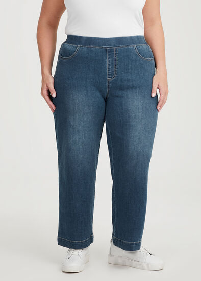 Plus Size Petite Organic Cotton Wide Leg Jean