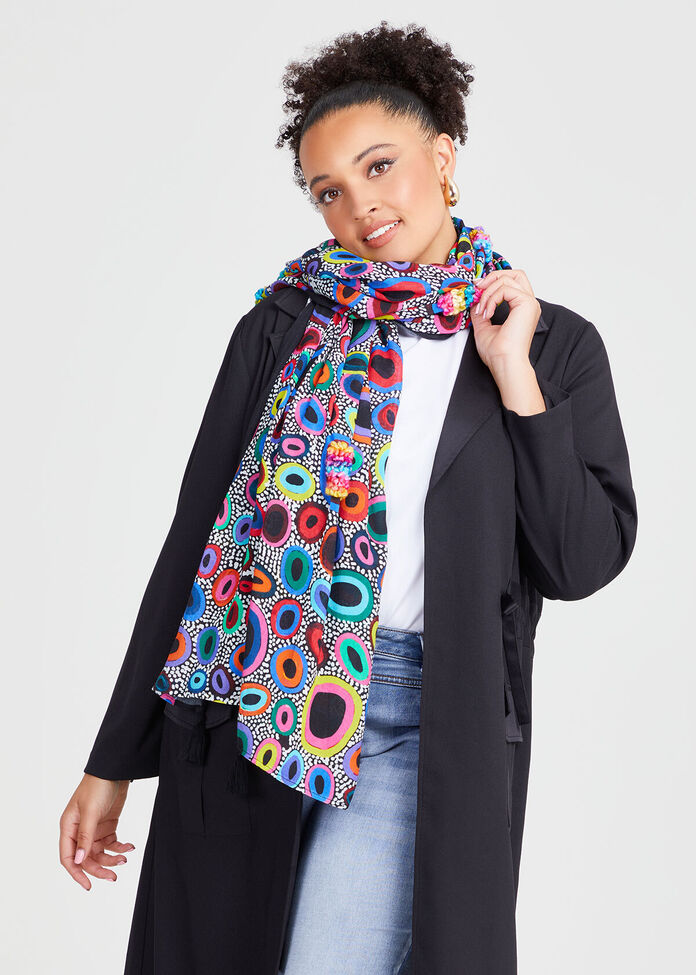 Circle Colour Scarf, , hi-res