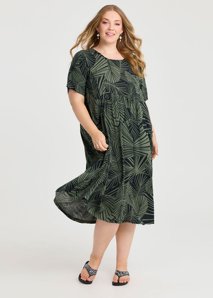 Natural Pocket Midi Dress, , hi-res