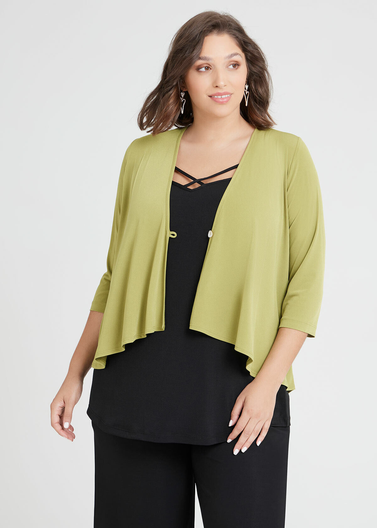 black swing cardigan