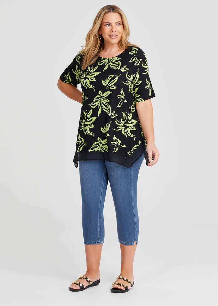 Bamboo Chiffon Top, , hi-res