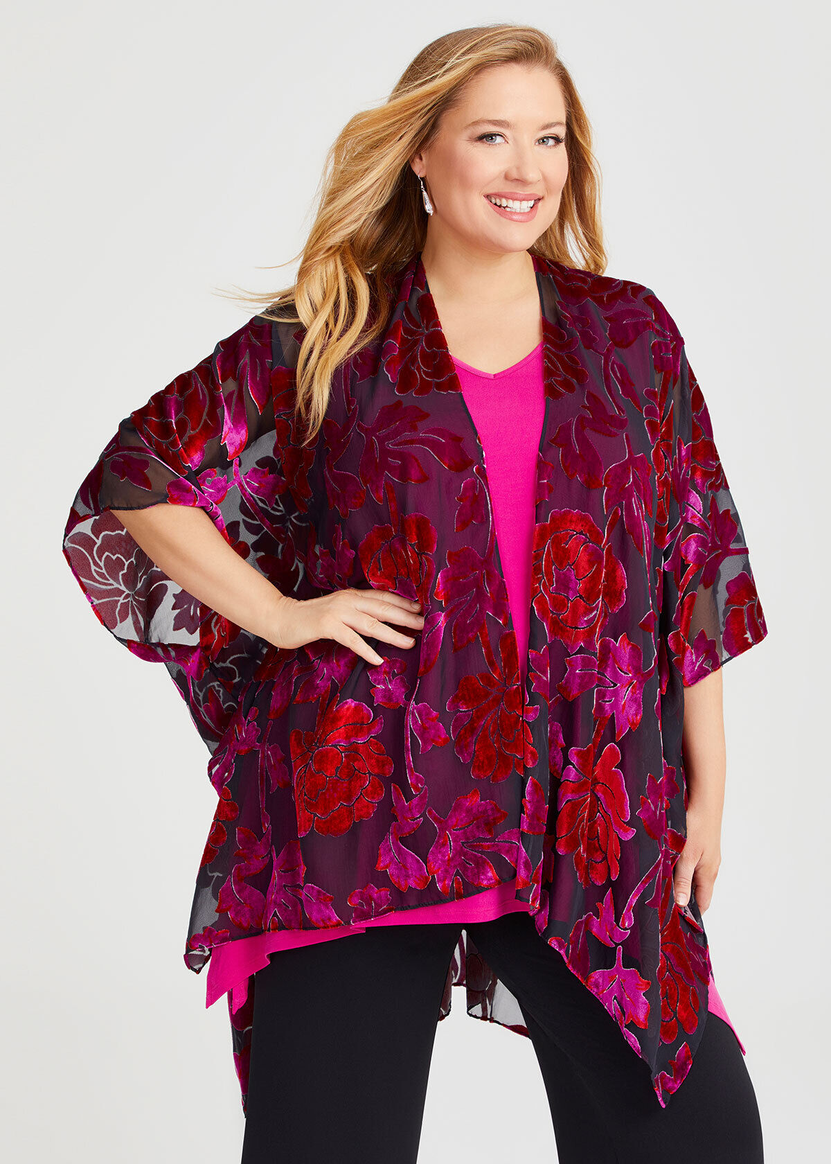 Plus size ponchos and wraps sales