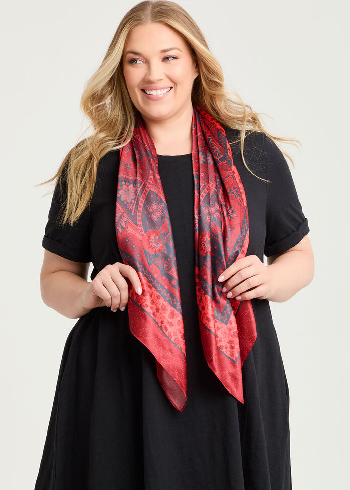 Bohemian Print Small Scarf, , hi-res