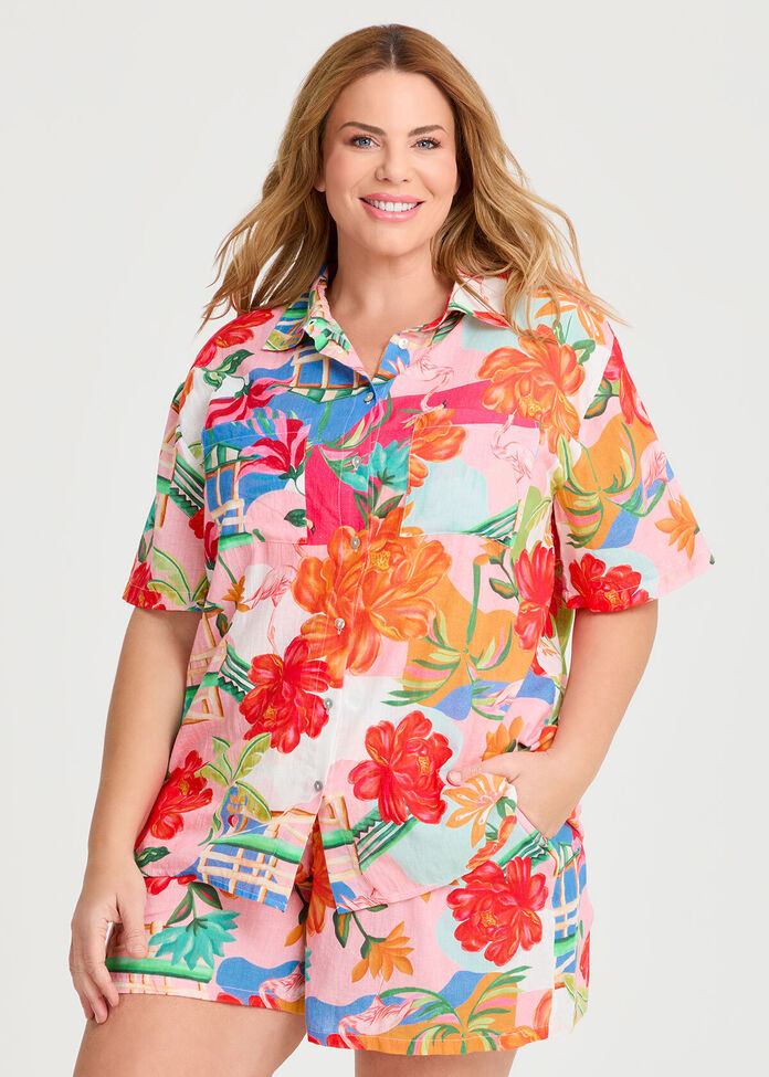 The Vacay Cotton Beach Shirt, , hi-res