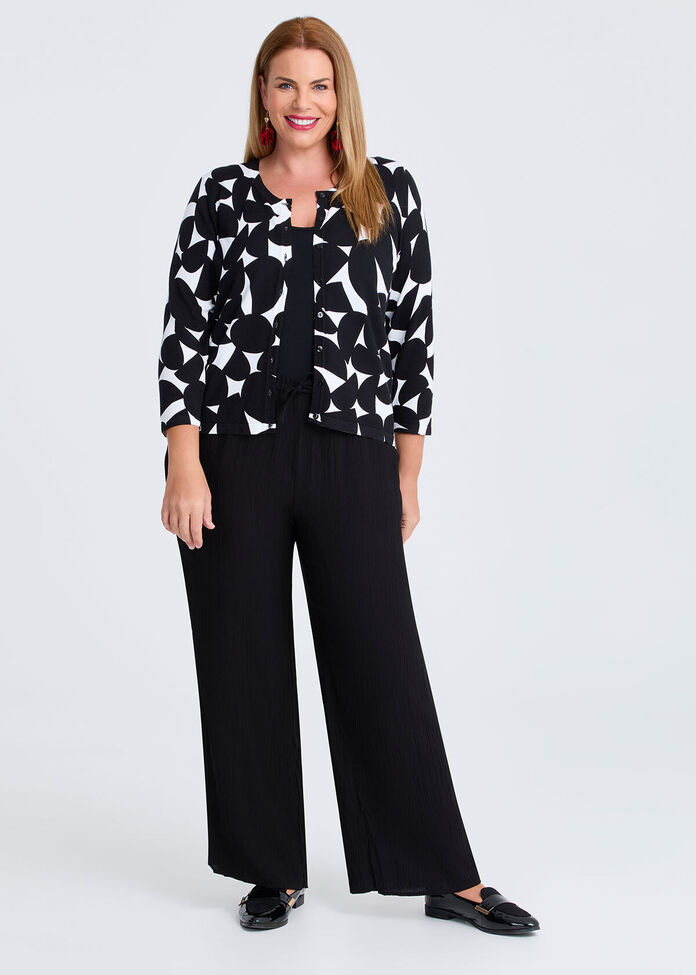 Abstract Spot Natural Cardigan, , hi-res
