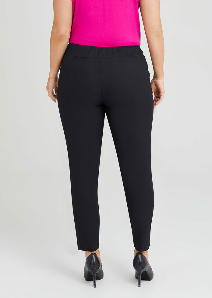 Shop Plus Size Ebony Slim Leg Suit Pant in Black Taking Shape AU