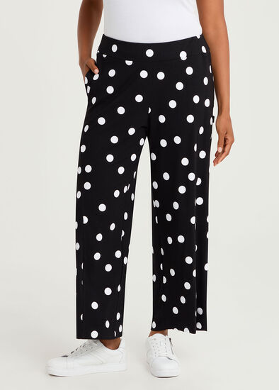 Plus Size Natural Polka Dot Pant