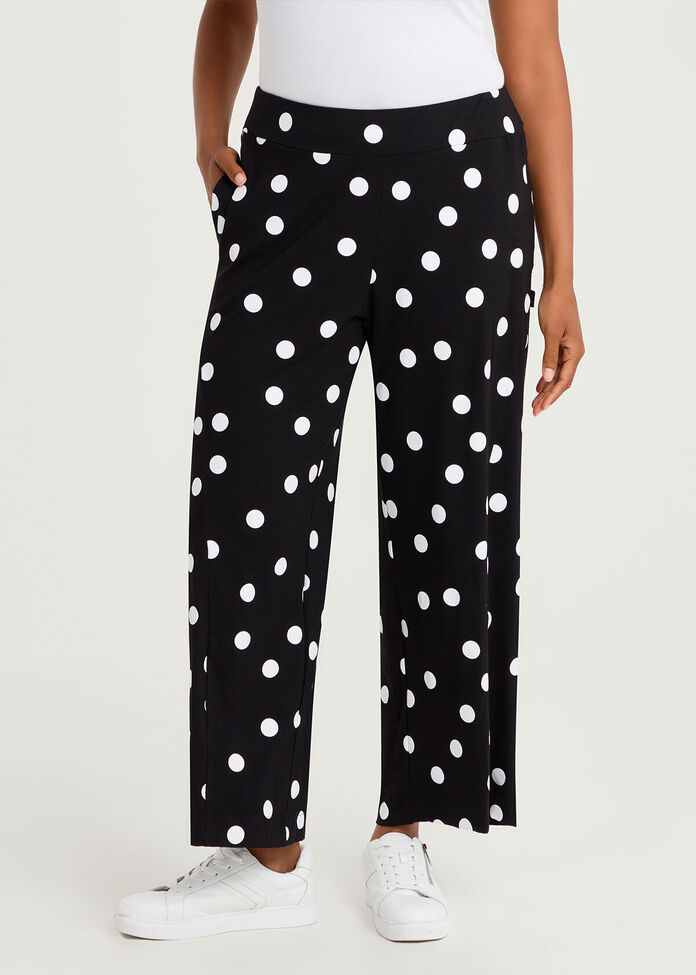Natural Polka Dot Pant, , hi-res