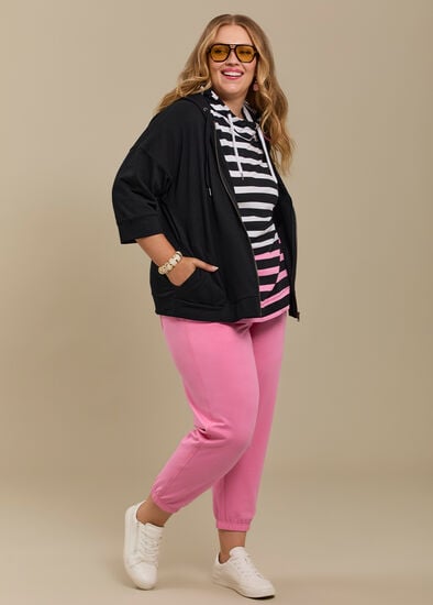 Plus Size Cotton Logo Relaxed Trackpant