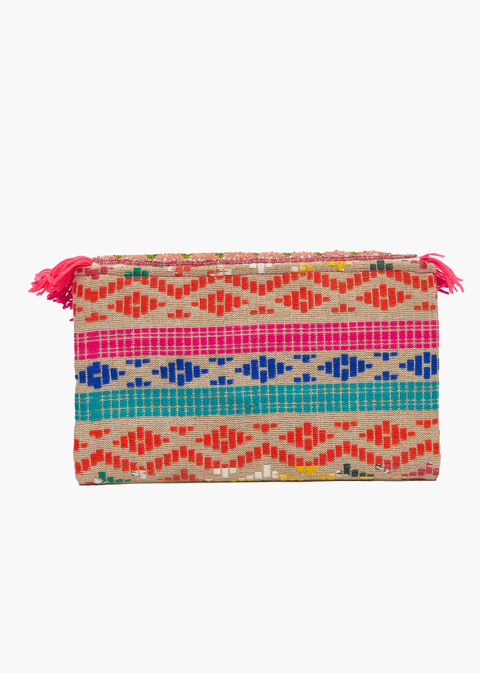 Bright Fringed Clutch, , hi-res