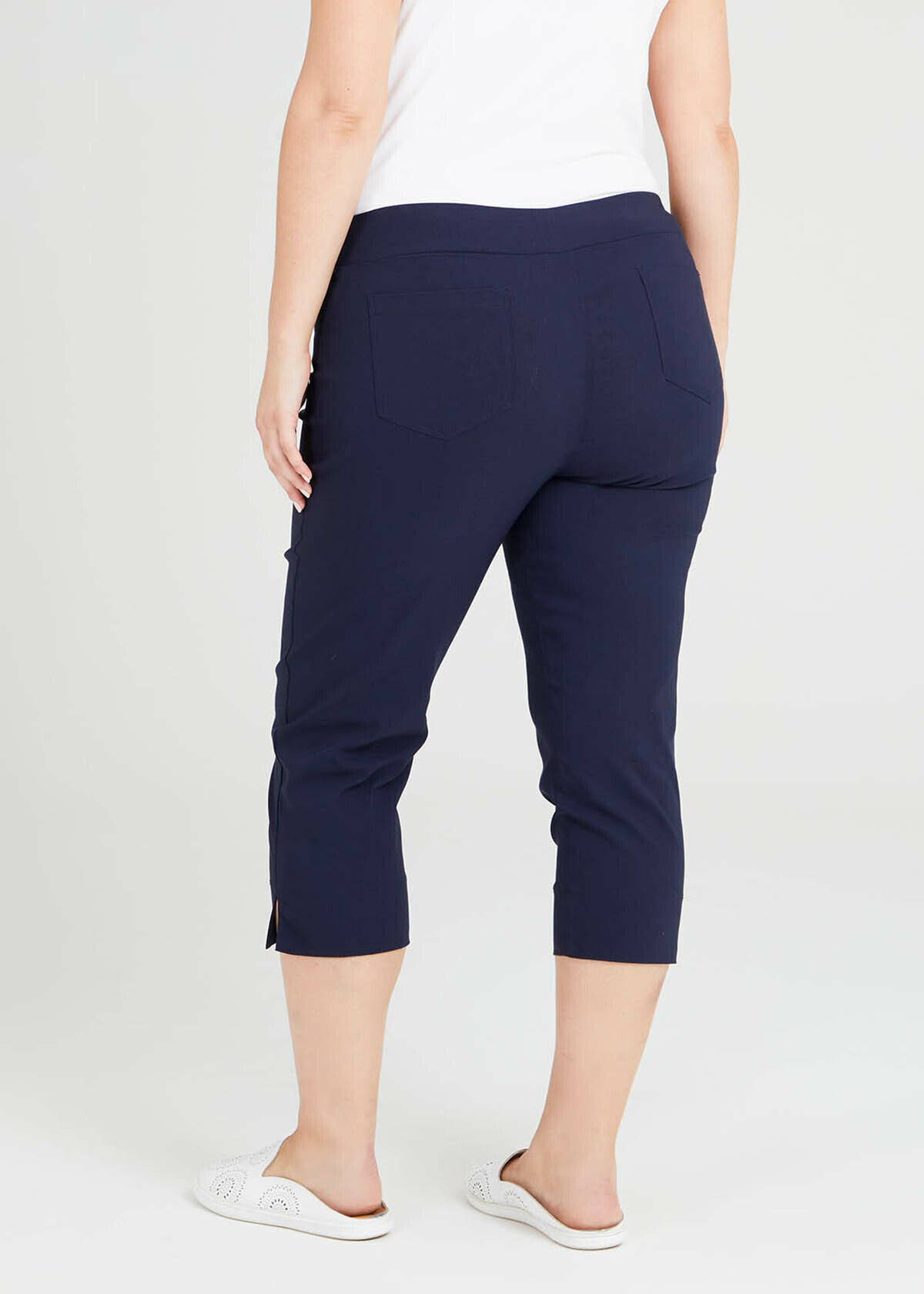 Shop Expose Split Hem Crop Pant in Blue 
