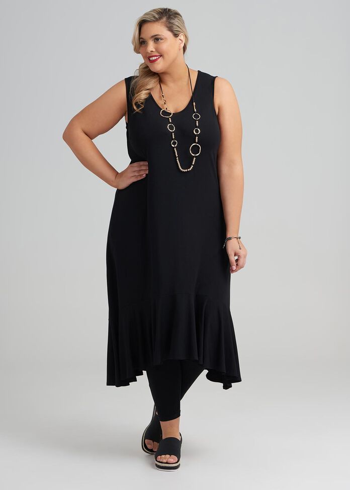 Shop Plus Size Bamboo Luxe Dress in Black | Taking Shape AU