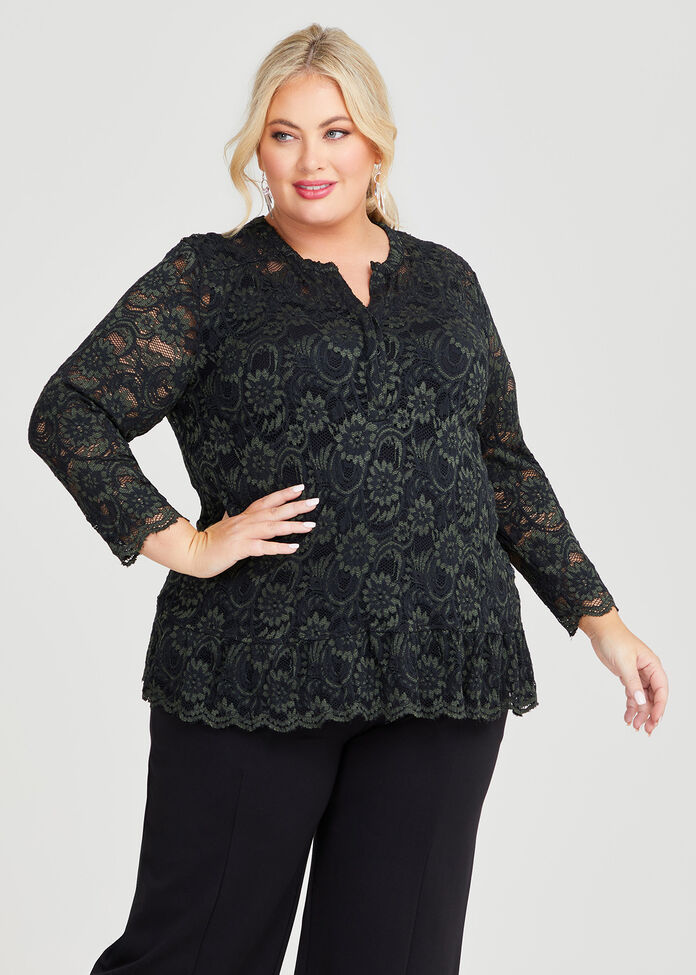 Lace Lauren Top, , hi-res