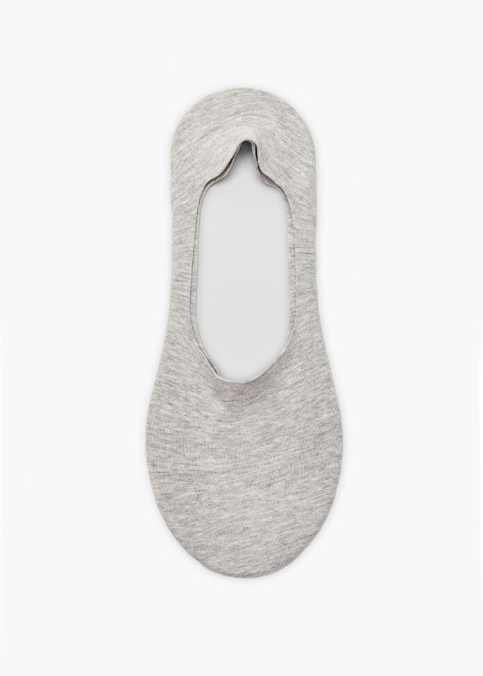3 Pack No Show Invisible Cotton Socks, , hi-res