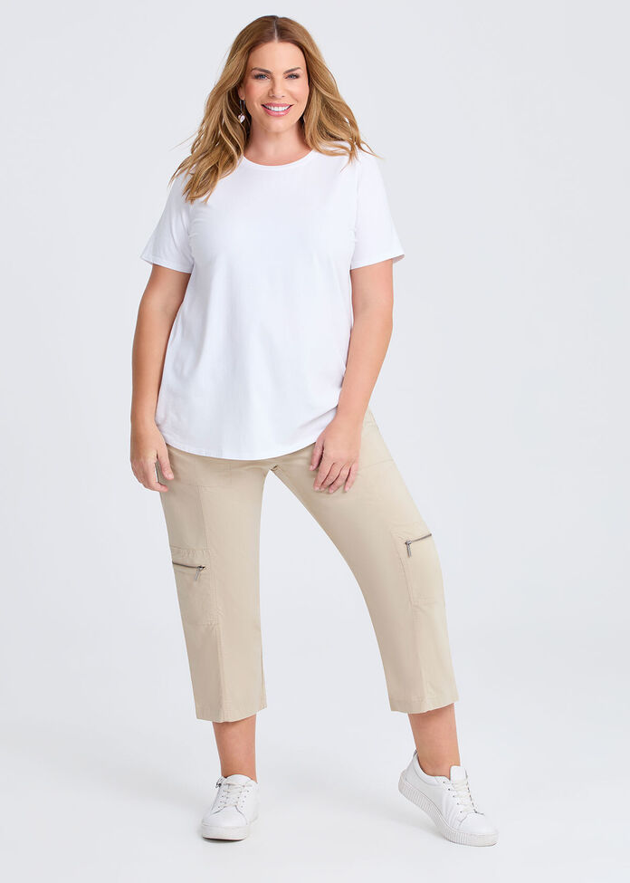 Good Earth Australian Cotton Crew Neck T-shirt, , hi-res