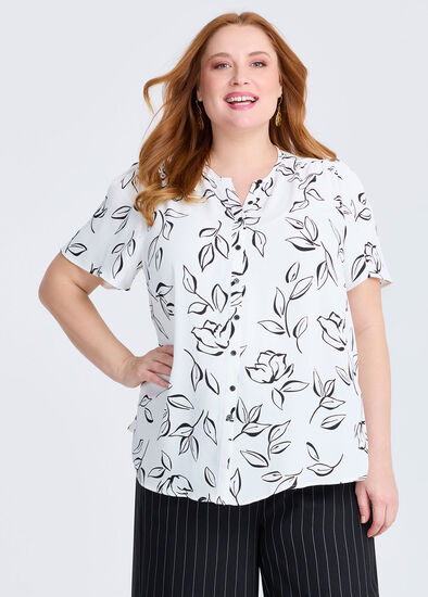 Plus Size Leila Short Sleeve Top