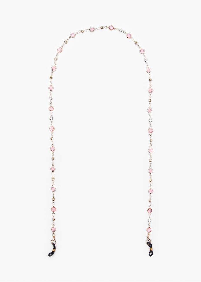 Crystal Bead Glasses Chain, , hi-res