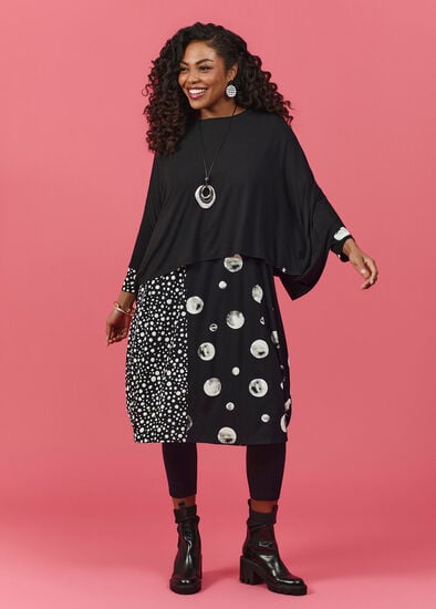 Plus Size Natural Ira Spot Dress