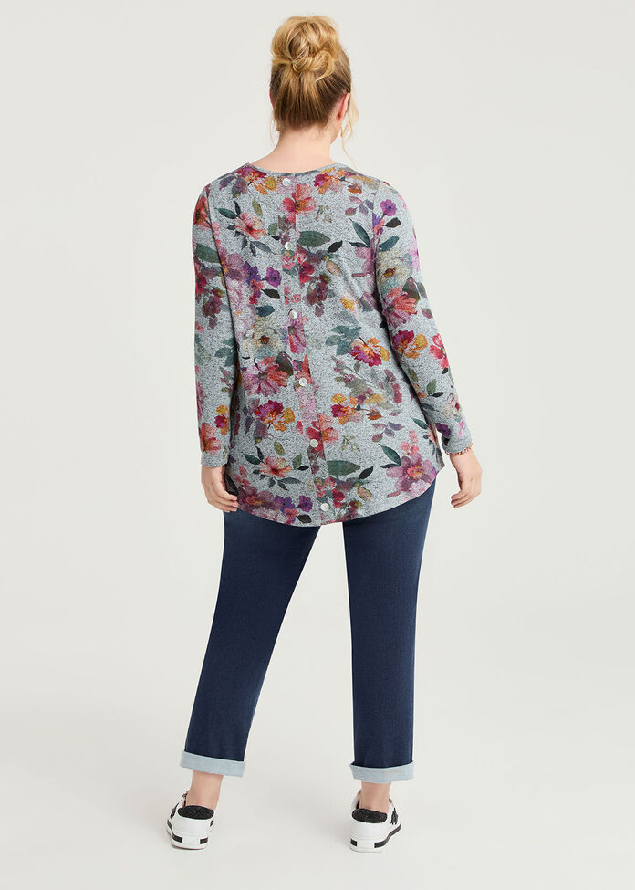Bamboo Cosy Meadow Floral Top, , hi-res